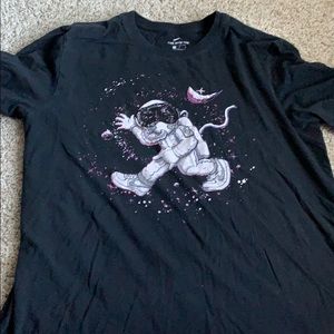 Nike Black and Purple Tee